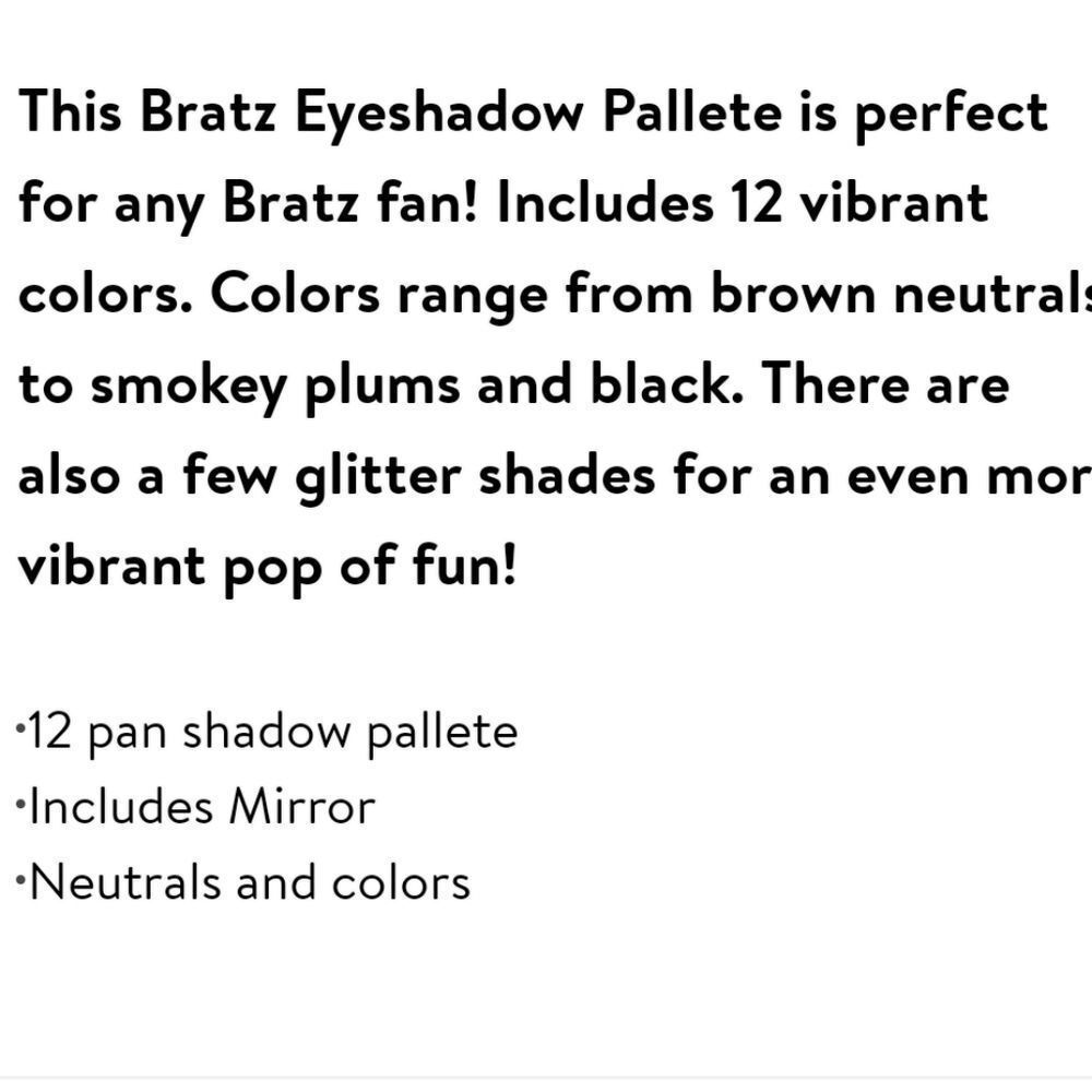 Taste Beauty Bratz Eyeshadow Palette - Picture 5 of 5